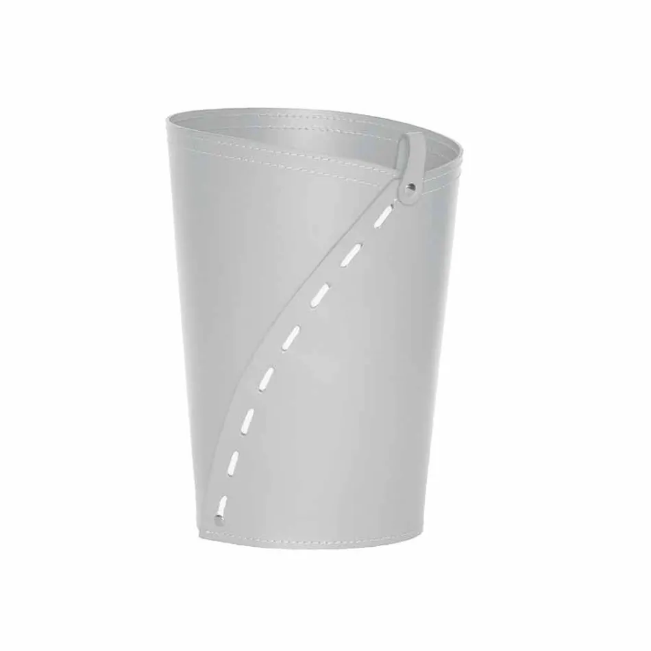 Composição moderna de escritório em couro regenerado fabricada na Itália - Meduna Viadurini