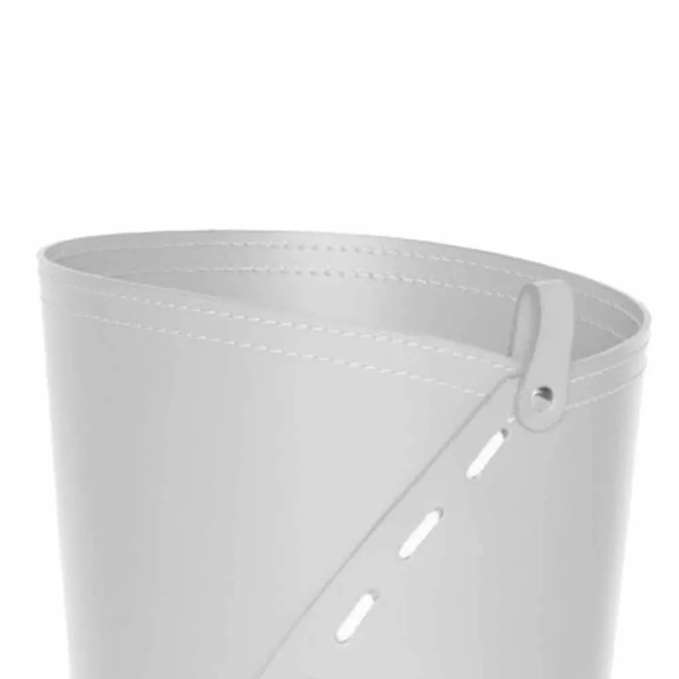 Composição moderna de escritório em couro regenerado fabricada na Itália - Meduna Viadurini