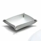 Composição moderna de escritório em couro regenerado fabricada na Itália - Meduna Viadurini