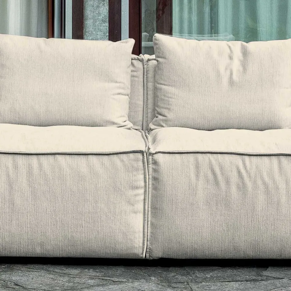 Composição de 2 Sofás com Encosto e 2 Apoios de Braços - Bizarro Viadurini