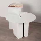 Composição de 2 Mesas de Centro Modernas em Aço Made in Italy - Poplar Viadurini