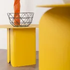 Composição de 2 Mesas de Centro Modernas em Aço Made in Italy - Poplar Viadurini