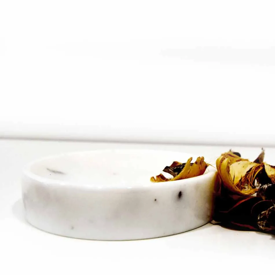 Composição de 3 Acessórios de Banheiro em Mármore Polido Made in Italy - Trevio Viadurini