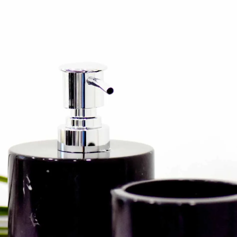 Composição de 3 Acessórios de Banheiro em Mármore Polido Made in Italy - Trevio Viadurini