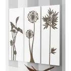 Composição de 3 Painéis Representando Chuveiros e Folhas Made in Italy - Eduardo Viadurini