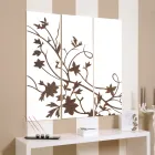 Composição de 3 Painéis Representando Ramo com Folhas Made in Italy - Ashton Viadurini