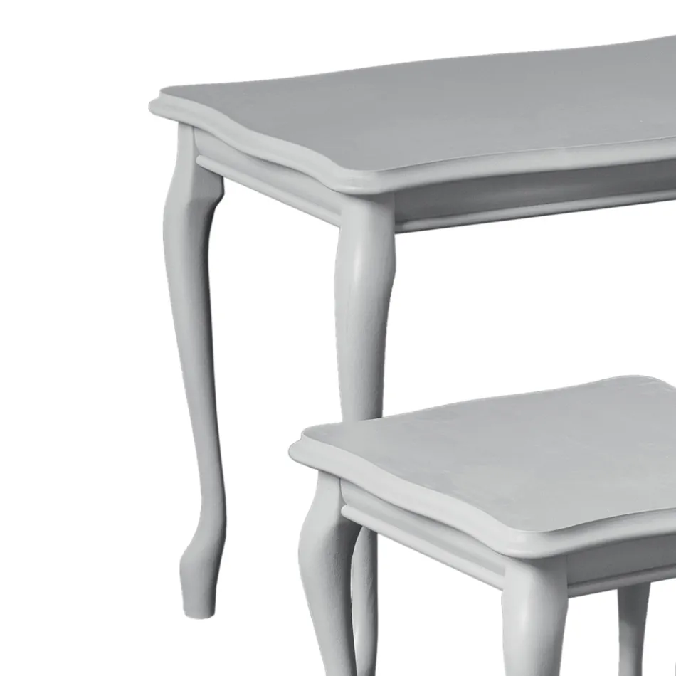 Composição de 3 mesas de centro de diferentes tamanhos Made in Italy - Mummu Viadurini