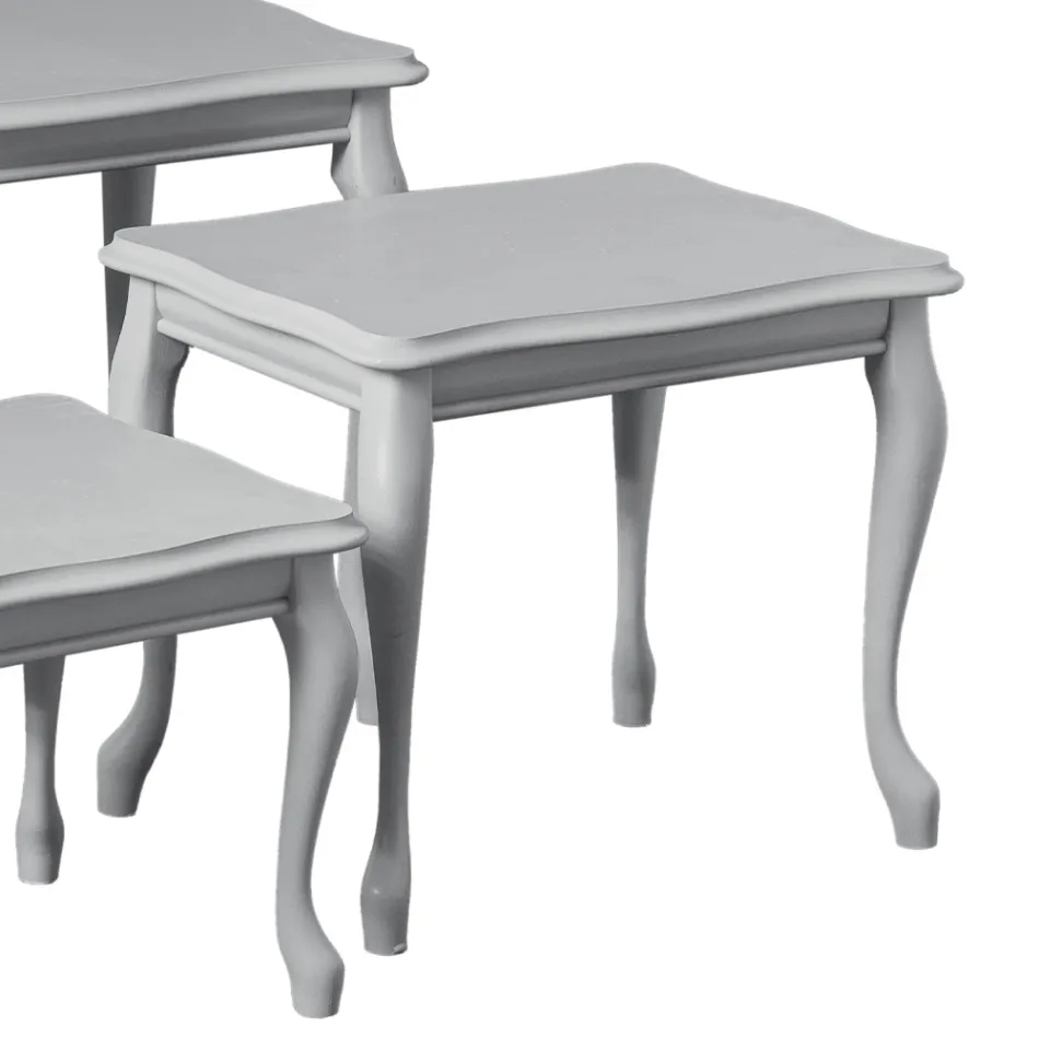 Composição de 3 mesas de centro de diferentes tamanhos Made in Italy - Mummu Viadurini