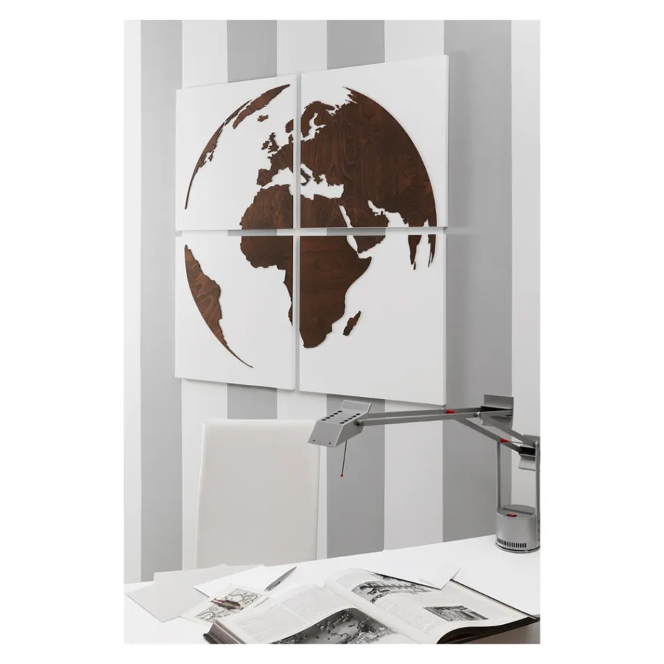 Composição de 4 Painéis Representando o Mundo Made in Italy - Ciro Viadurini