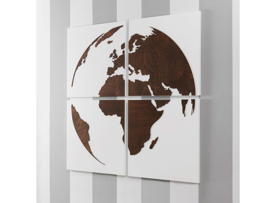 Composição de 4 Painéis Representando o Mundo Made in Italy - Ciro Viadurini