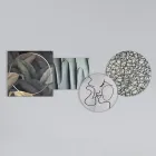 Composição de 4 Painéis com a Estilização do Beijo Made in Italy - Kanna Viadurini