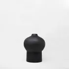 Composição de 4 Vasos Decorativos em Cerâmica Preto e Branco - Calicanto Viadurini