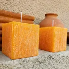 Composição de Velas Quadradas de Cera Fabricadas na Itália, 3 Peças - Mondelle Viadurini