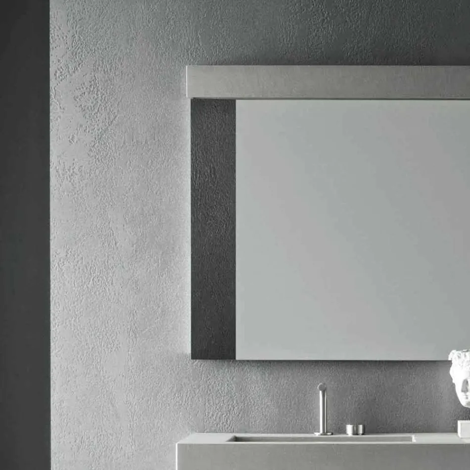 Composição de móveis artesanais para banheiros de design moderno no solo - Farart3 Viadurini