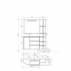 Composição de Móveis para Banheiro de Design Moderno - Callisi13 Viadurini