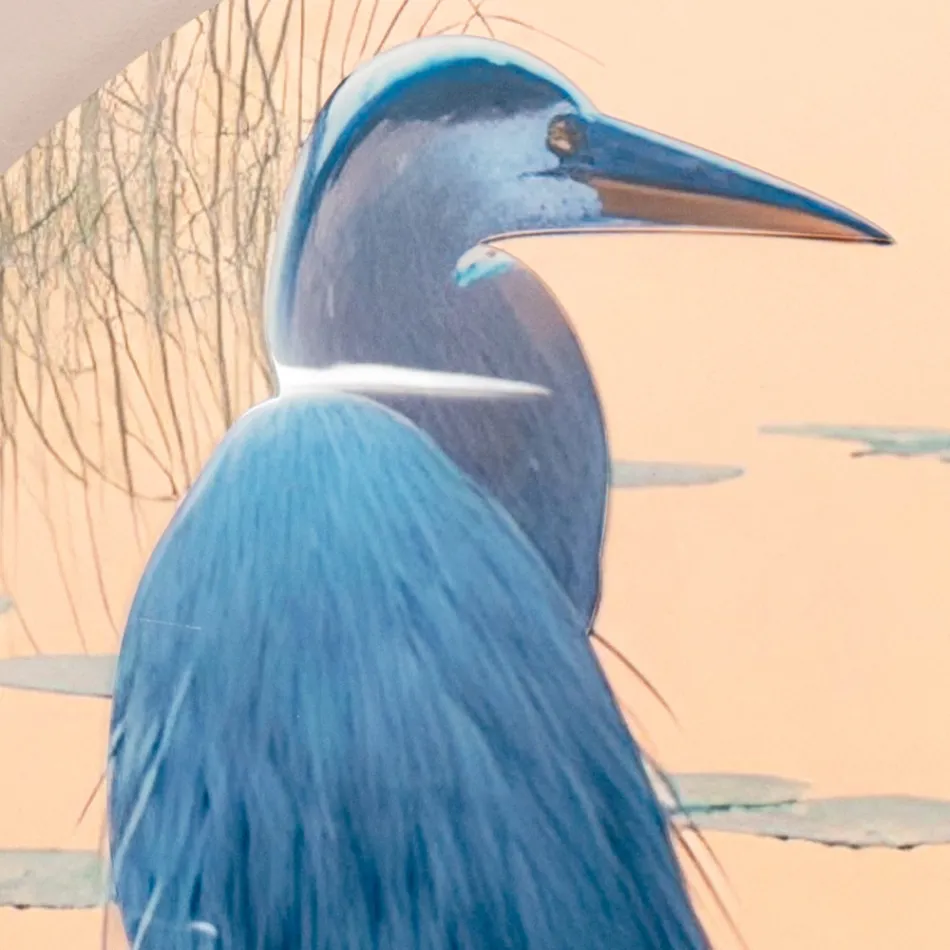 Composição de pinturas em madeira com estampa de pássaros fabricadas na Itália - Belize Viadurini