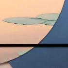 Composição de pinturas em madeira com estampa de pássaros fabricadas na Itália - Belize Viadurini