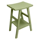 Composição de armário de banheiro com piso verde e acessórios esmaltados - Maryse Viadurini