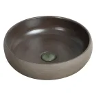 Composição de armário de banheiro com piso verde e acessórios esmaltados - Maryse Viadurini