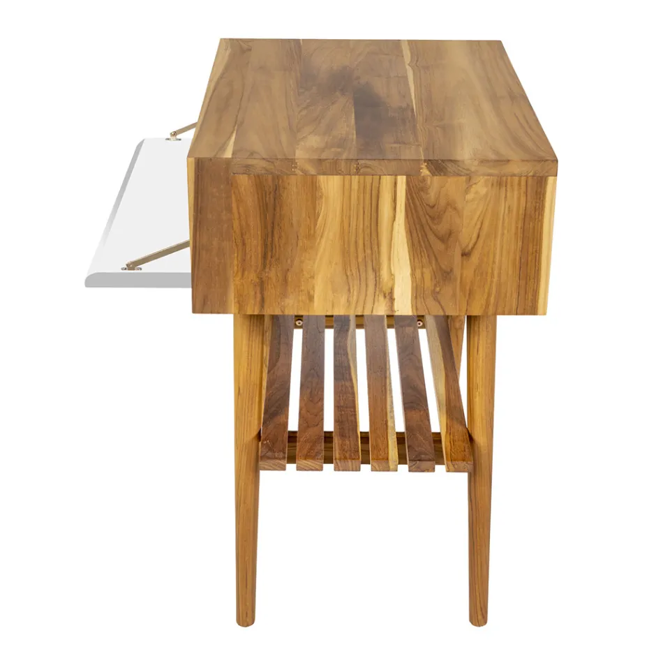 Composição de Armário de Banheiro Branco com Espelho e Acessórios Incluídos - Carolie Viadurini