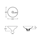 Composição de Armário de Banheiro com Lavatório, Base e Espelho Made in Italy - Hoscar Viadurini