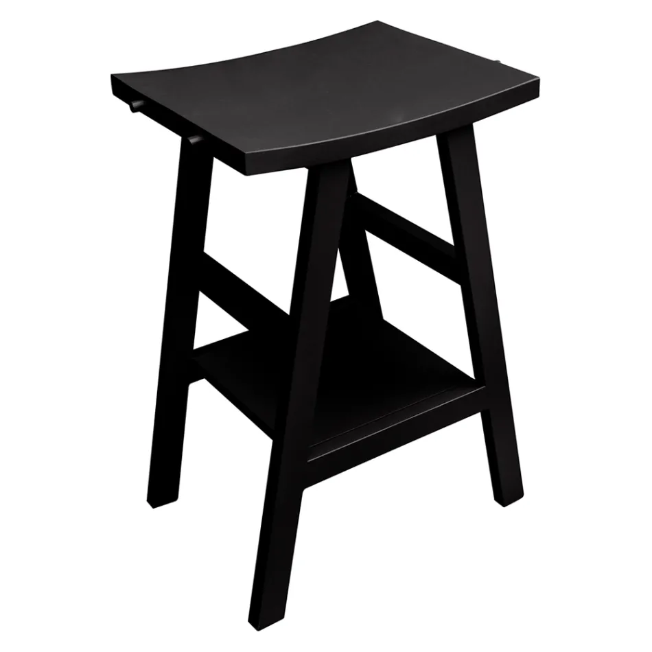 Composição de armário de banheiro preto completo com espelho e acessórios - Maryse Viadurini