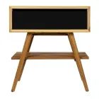 Composição de armário de banheiro de bancada preta com acessórios incluídos - Carolie Viadurini