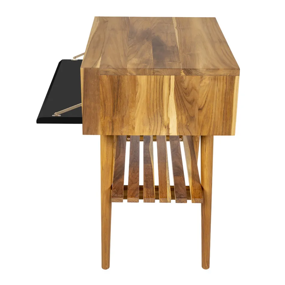 Composição de armário de banheiro de bancada preta com acessórios incluídos - Carolie Viadurini