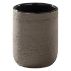 Composição de armário de banheiro de bancada preta com acessórios incluídos - Carolie Viadurini