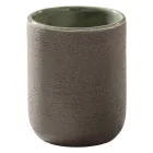 Composição de armário de banheiro verde com armário de teca e acessórios - Carolie Viadurini