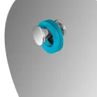 Composição de móveis de banheiro de piso com gaveta de design azul - Georges Viadurini