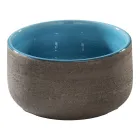 Composição de móveis de banheiro de piso azul com acessórios de design moderno - Patryk Viadurini