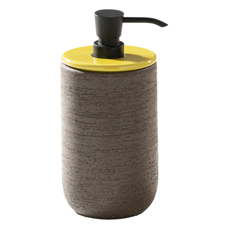 Composição de Móveis de Banheiro com Acessórios e Bacia de Barro - Carolie Viadurini