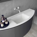 Composição de mobiliário de banheiro suspenso de design moderno - Callisi3 Viadurini