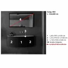 Composição de mobiliário de banheiro suspenso de design moderno - Callisi3 Viadurini