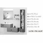 Banheiro de móveis de madeira de composição feito na Itália Forlì Viadurini