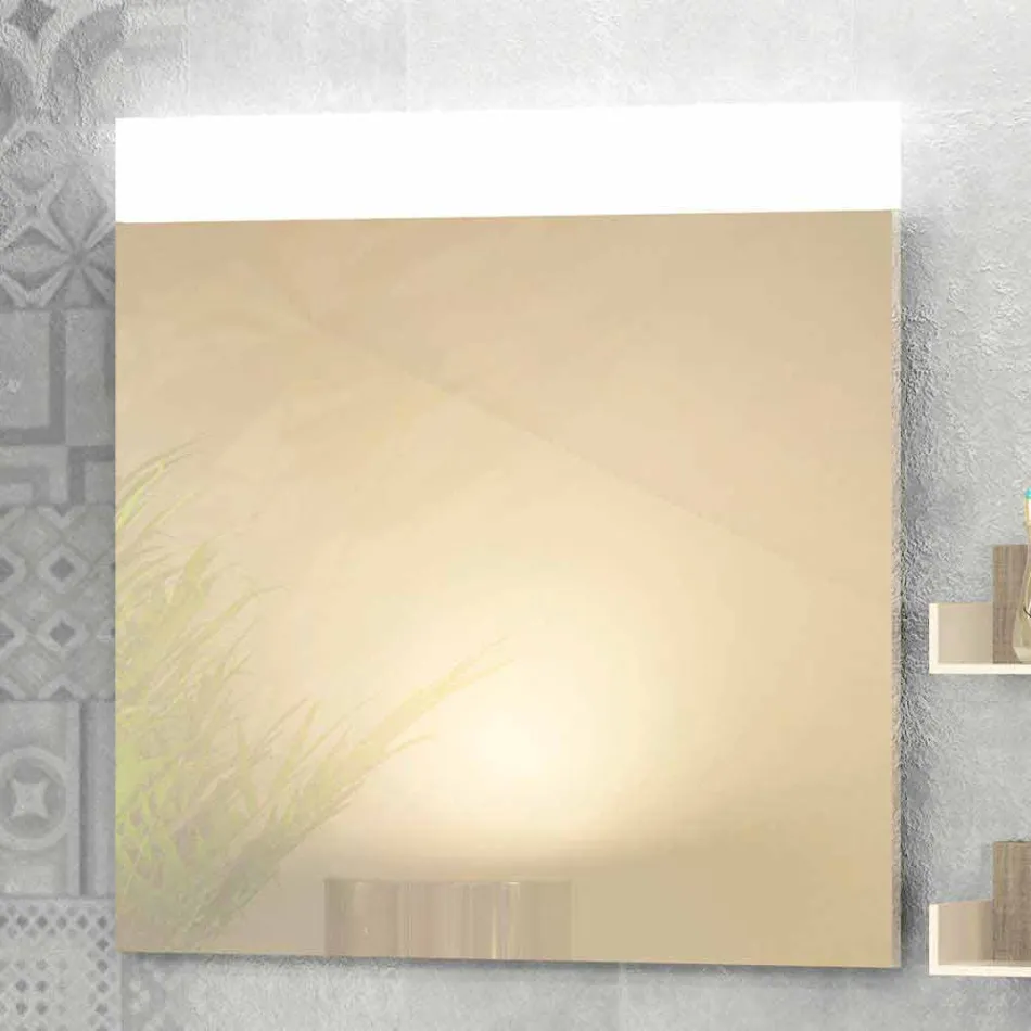 Banheiro de móveis de madeira de composição feito na Itália Forlì Viadurini