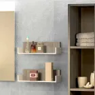 Banheiro de móveis de madeira de composição feito na Itália Forlì Viadurini