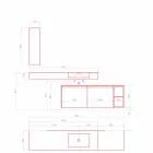 Composição de móveis de banheiro modernos e suspensos, Made in Italy Design - Callisi1 Viadurini