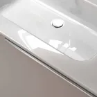 Composição de móveis de banheiro suspensos em design de madeira made Itália Gênova Viadurini