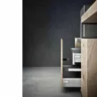 Composição de banheiro moderno com móveis de design feito na Itália - Farart6 Viadurini