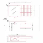 Composição de banheiro moderno com móveis de design feito na Itália - Farart6 Viadurini