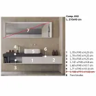 Composição moderna e suspensa de móveis de banheiro de design - Callisi2 Viadurini