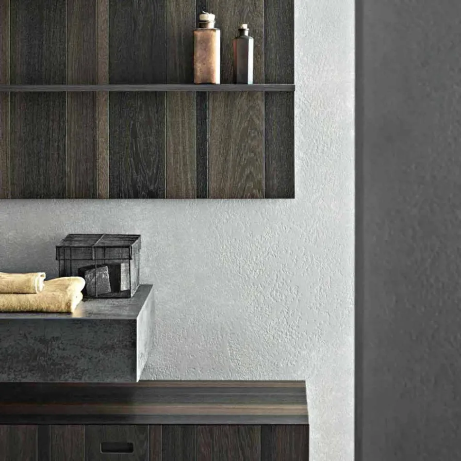 Composição para Banheiro Suspenso e Design Moderno Made in Italy - Farart9 Viadurini