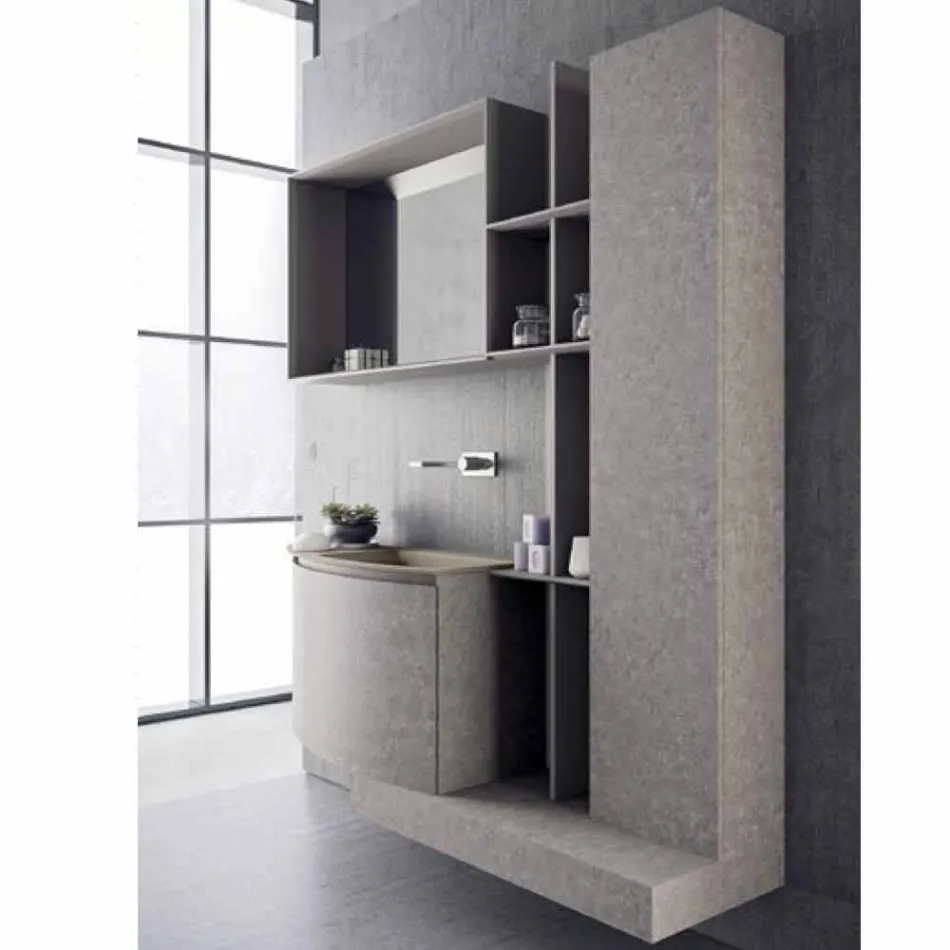 Composição de banheiro, suspensão de design italiano moderno - Callisi10 Viadurini