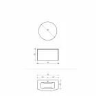 Composição para Banheiro Suspenso de Design Moderno Fabricado na Itália - Callisi11 Viadurini