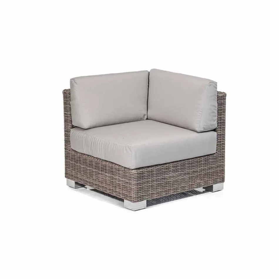 Composição de lugares ao ar livre com estrutura tecida à mão Rita Viadurini