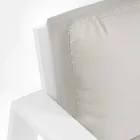 Composição da sala de estar externa em alumínio com almofadas de tecido - Yoshi Viadurini