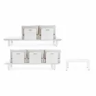 Composição de Sala de Estar Externa em Tecido Alumínio e Homemotion - Francine Viadurini