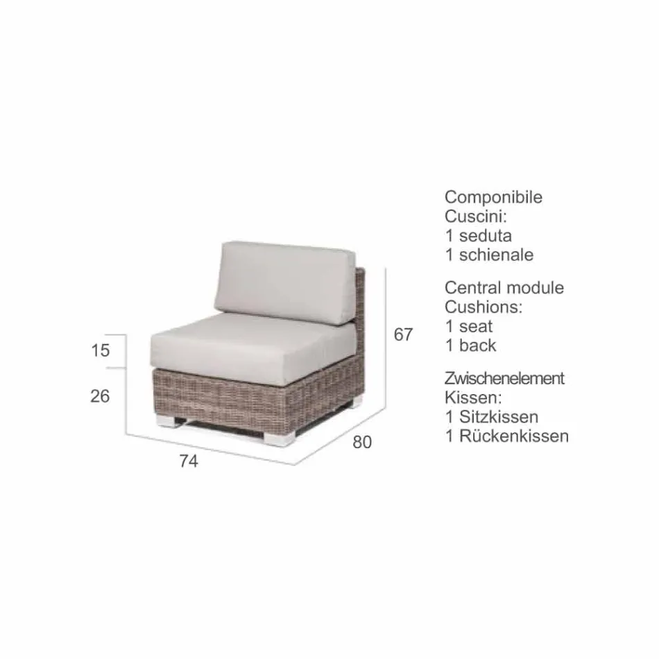 Composição que vive de jardim de artes Ania, desígnio moderno Viadurini